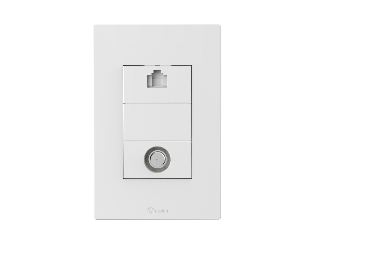1 Gang Computer + TV(into 2) Socket