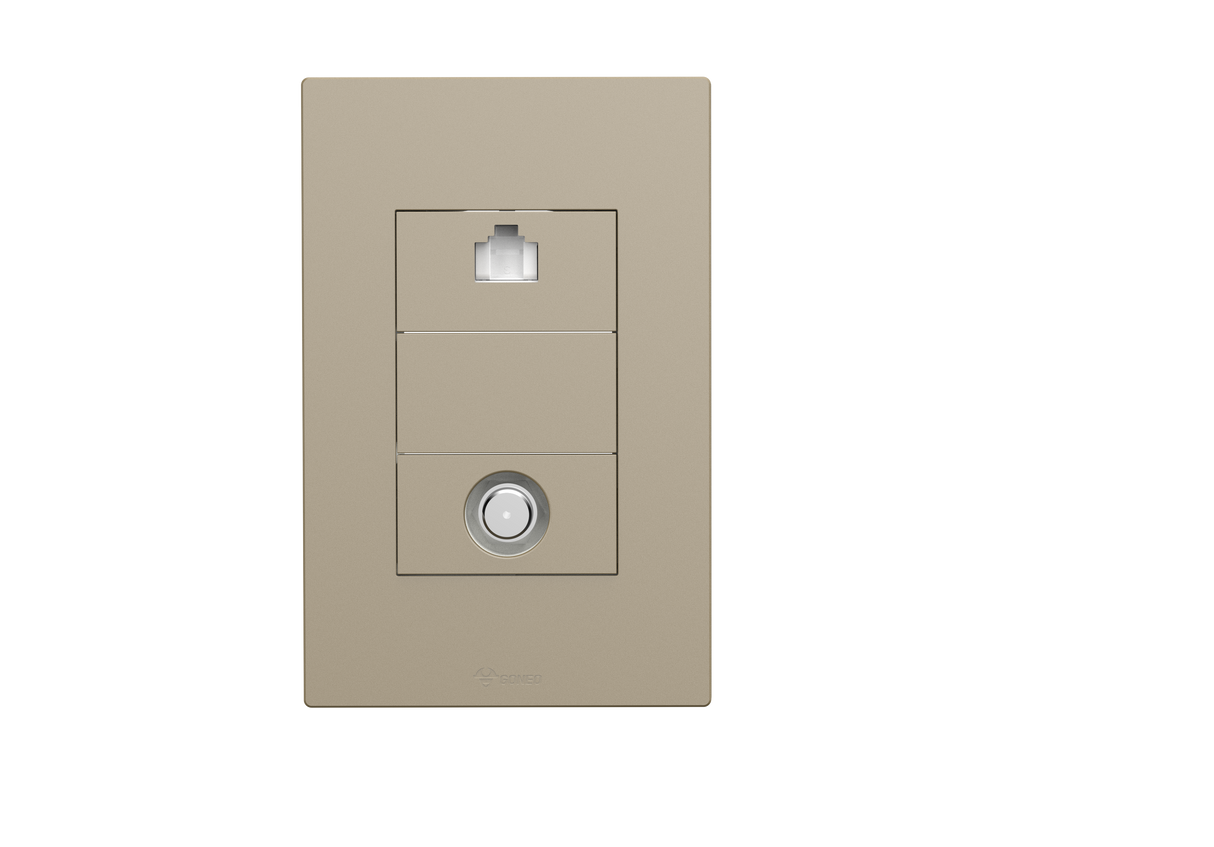 1 Gang Computer + TV(into 2) Socket